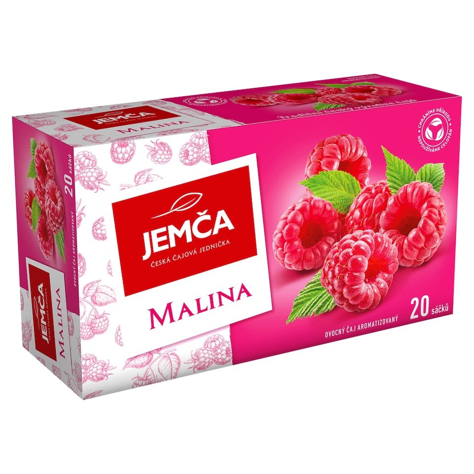 Jemča Malina ovocný čaj aromatizovaný 20 x 2g (40g)
