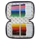 image 2 of 3 Zips Filled Pencil Case 20 x 13 x 6.5 cm