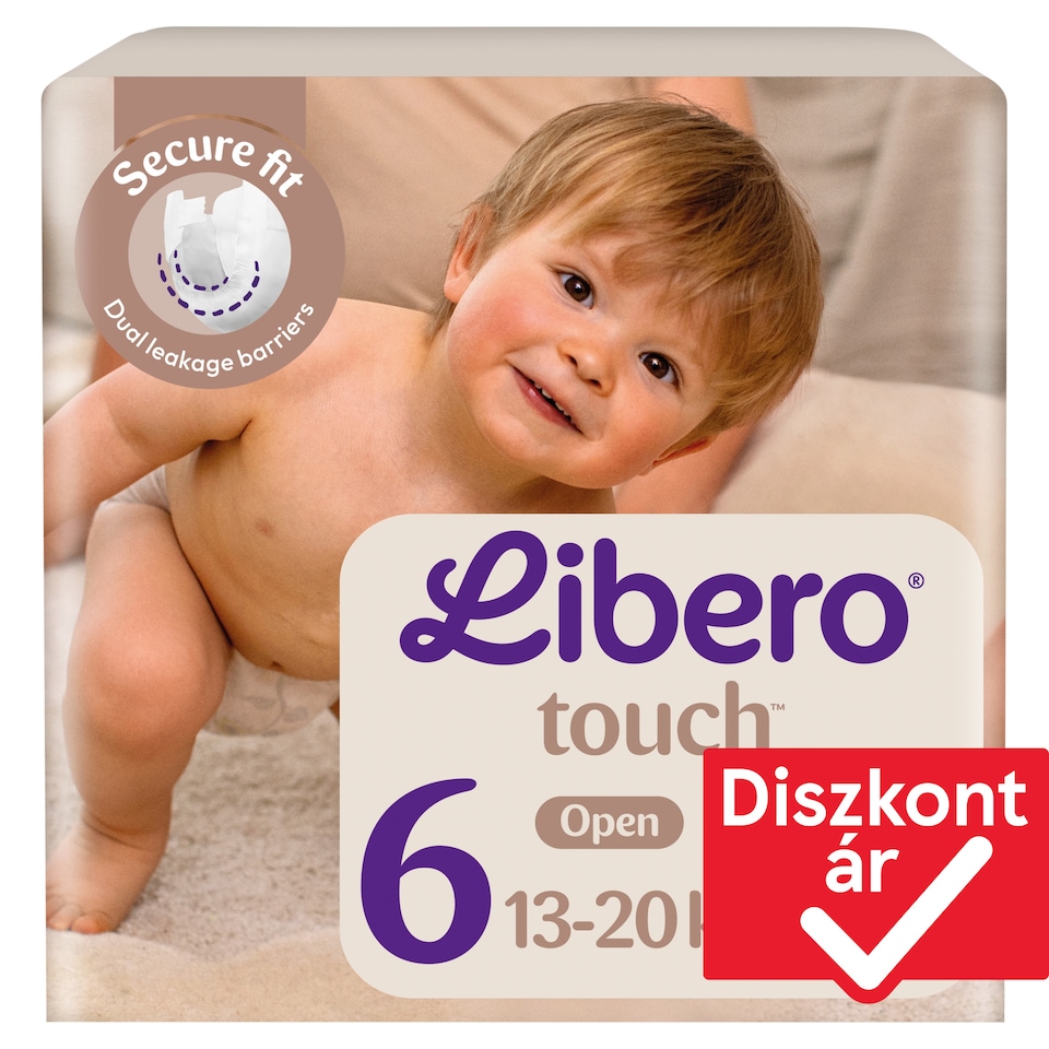 Libero Touch pelenka, méret: 6, 13-20 kg, 27 db  1. kép