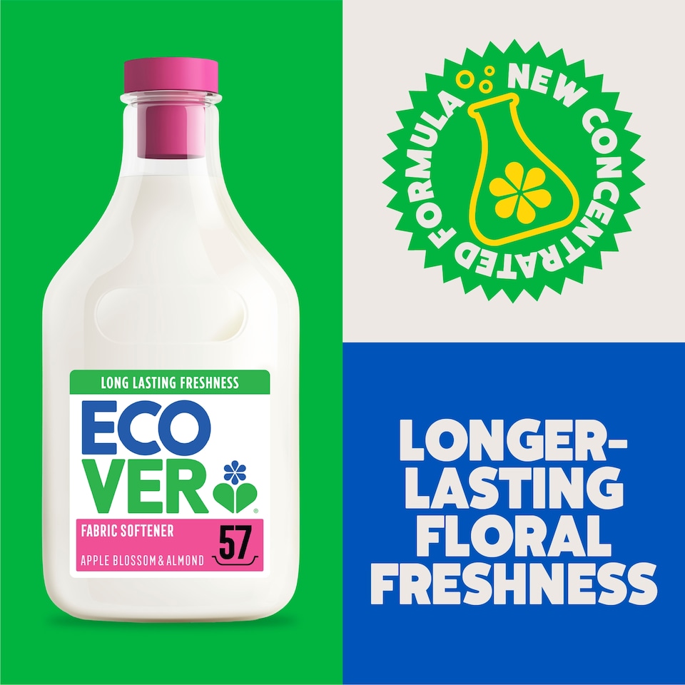 image 1 of Ecover Fabric Softener Apple Blossom & Almond 1.43L