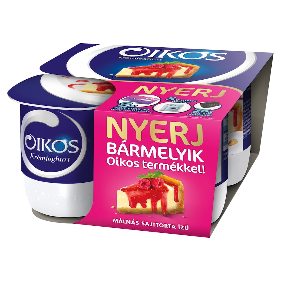 Danone Oikos Raspberry Cheesecake Flavored Cream Yogurt 4 x 125 g