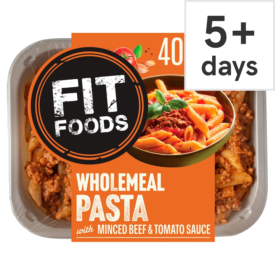 Fit Foods Wholemeal Pasta Minced Beef And Vegetable Sauce 400G