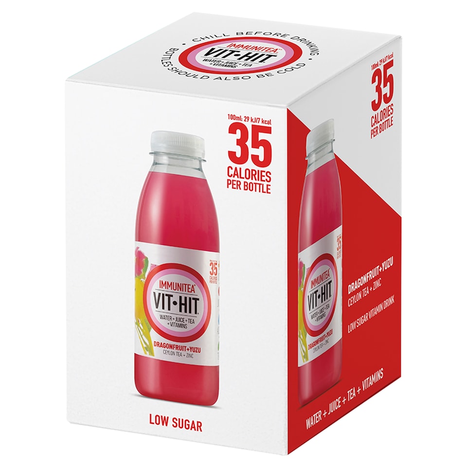 Vit Hit Immunitea Dragonfruit + Yuzu 4X500ML