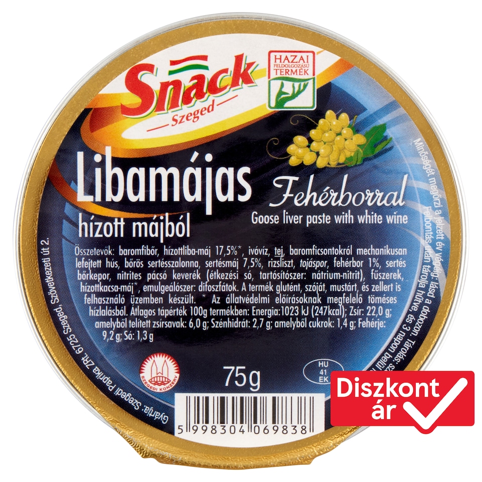 Snack Szeged Goose Liver Paste with White Wine 75 g