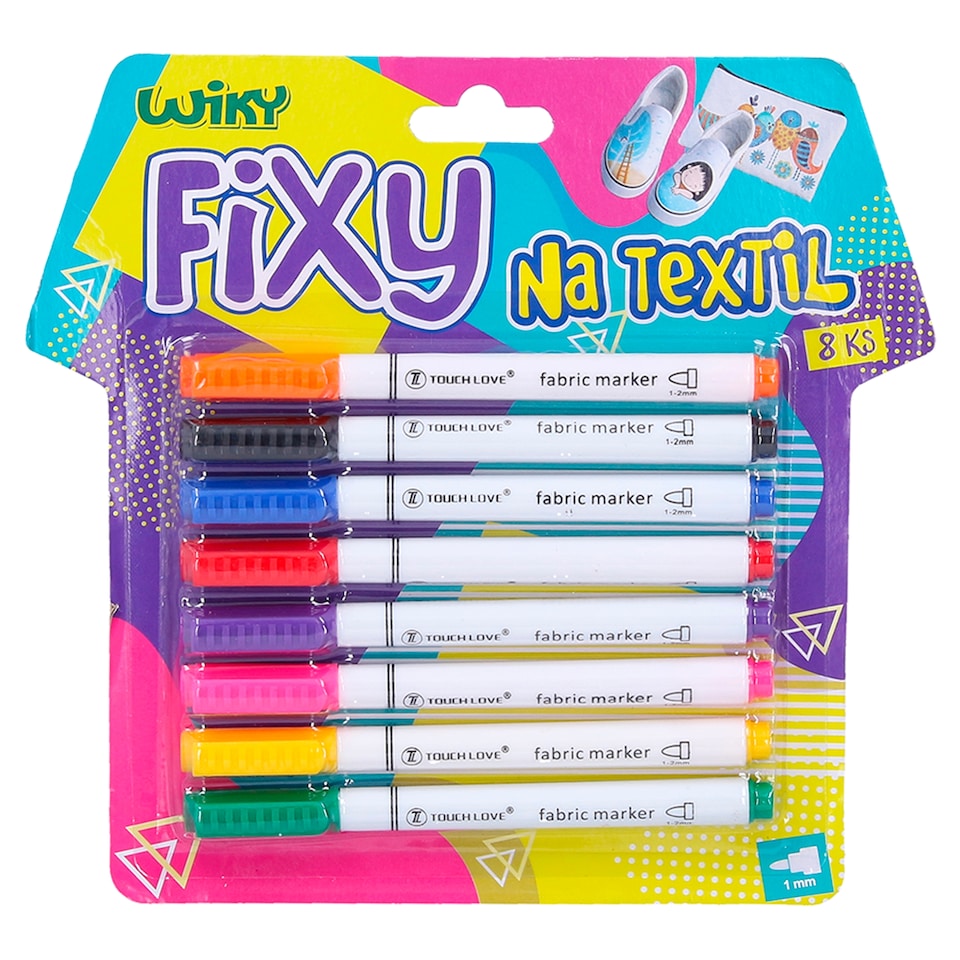 Wiky Markers for Textiles 8 pcs