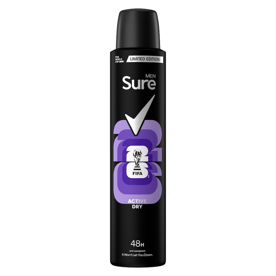 image 1 of Sure Men Active Dry 48h Antiperspirant Deodorant 200ml