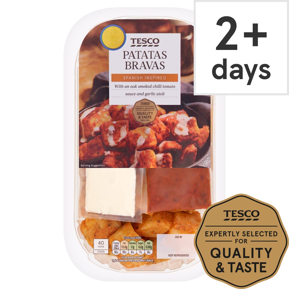 Tesco Fire Pit Patatas Bravas 400G Tesco Groceries