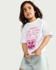 image 1 of F&F Girls Pure Cotton Bubble Tea Print T-Shirt in White