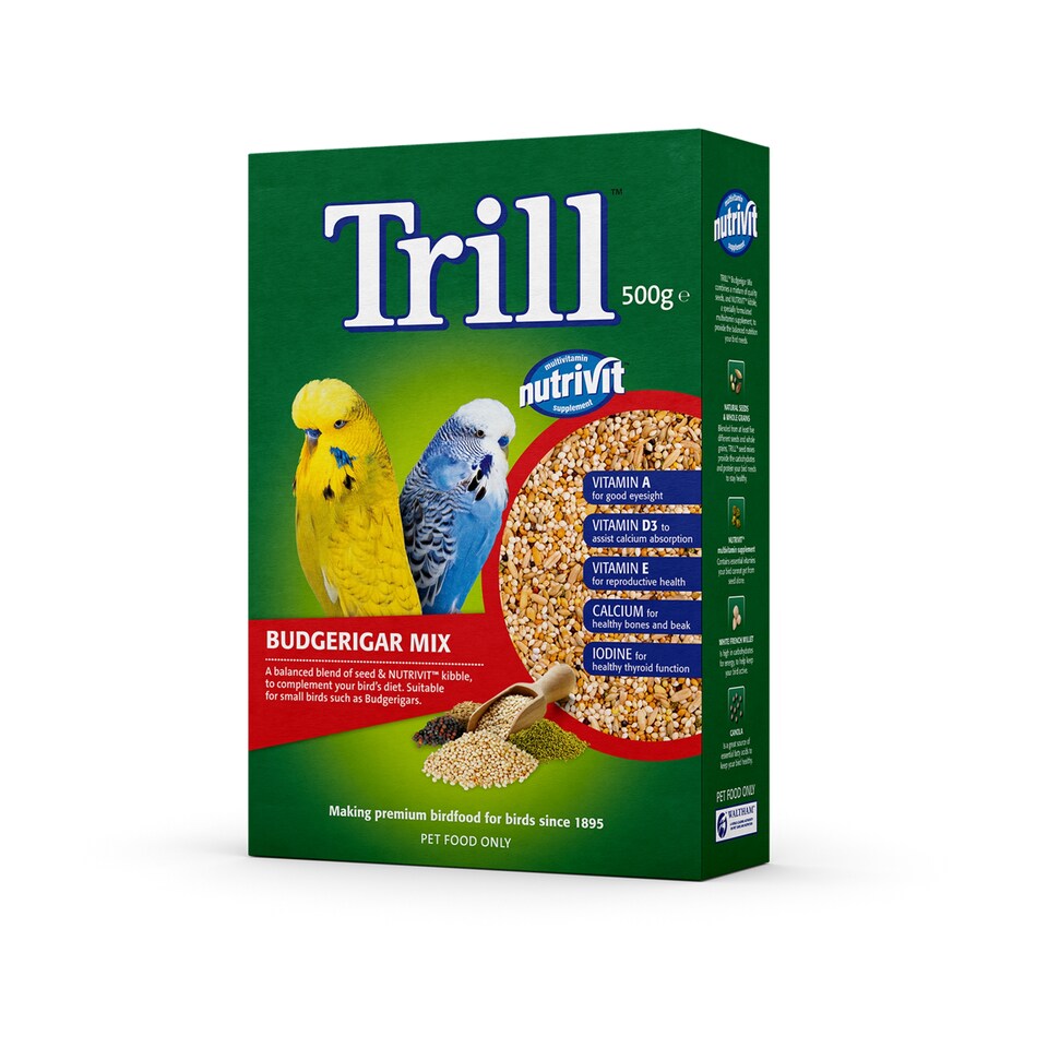 Trill Budgie Bird Food 500g