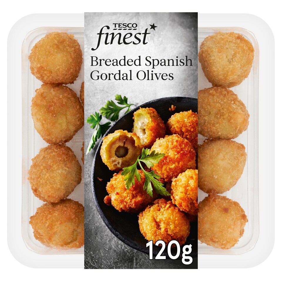 Tesco Finest Panko Breaded Gordal Olives 120g