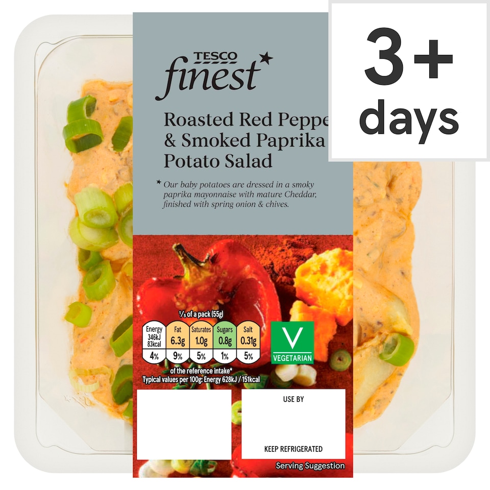 Tesco Finest Roasted Pepper & Mature Cheddar Potato Salad 275g