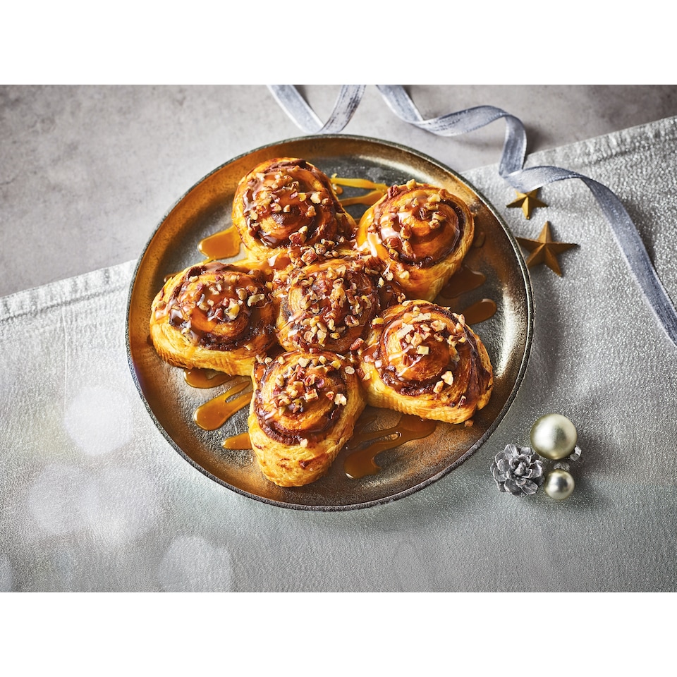 image 1 of 81. Tesco Finest Sticky Toffee and Pecan Croissant Star 650g (Serves 6)