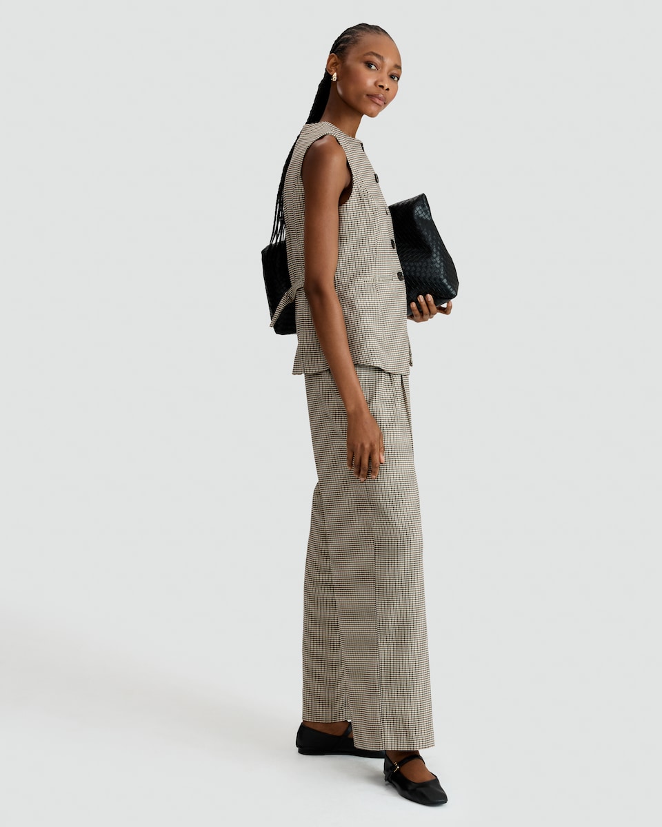 image 1 of F&F Faux Leather Midaxi Pencil Skirt in Brown