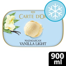 Carte D'or Madagascan Vanilla Light Ice Cream Tub 900ml