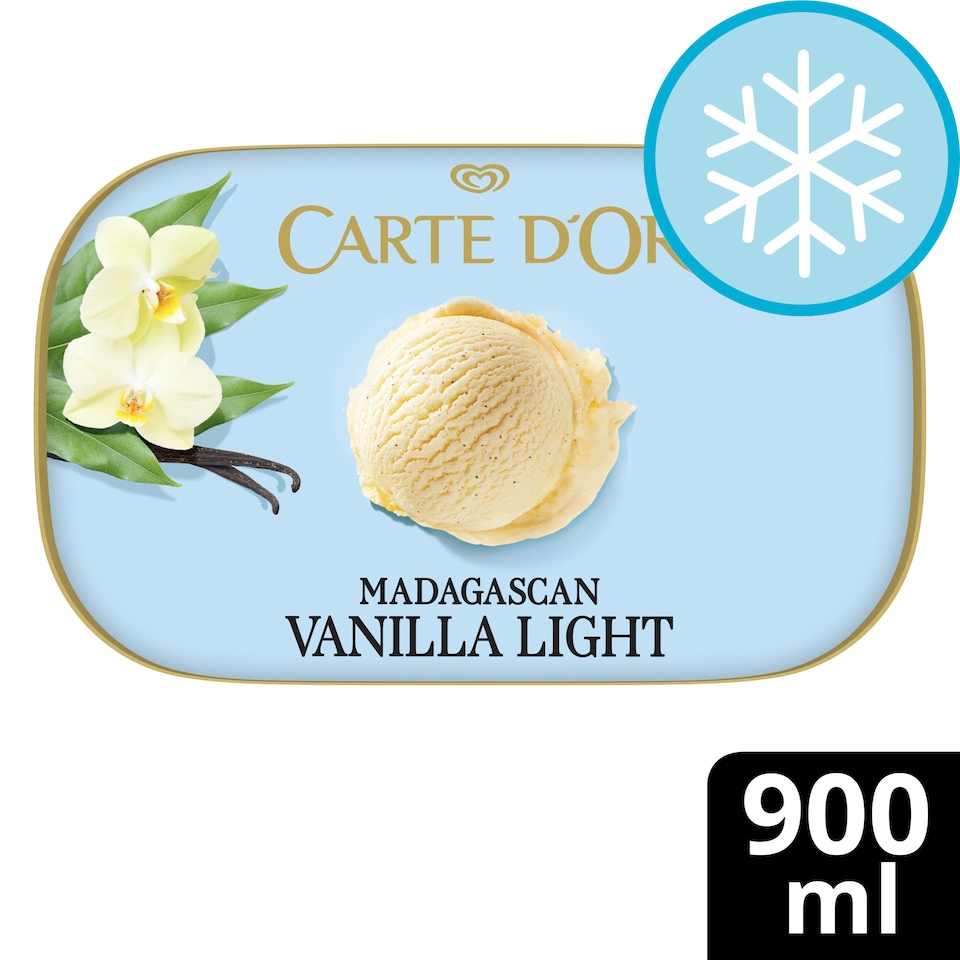 image 1 of Carte D'or Madagascan Vanilla Light Ice Cream Tub 900ml