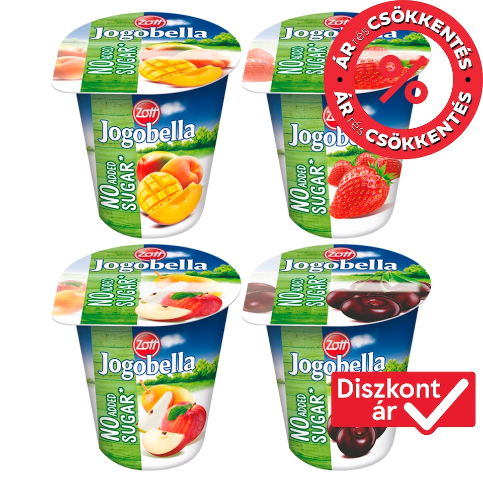 Zott Jogobella élőflórás joghurt hozzáadott cukor nélkül 150 g