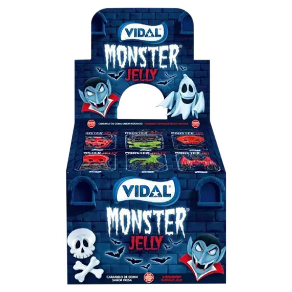 Vidal Monster Jelly Strawberry-Flavored Gummy Candy 11 g