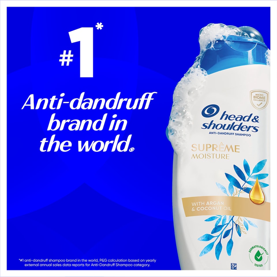 image 1 of Head & Shoulders Supreme Moisture Anti Dandruff Shampoo 400Ml