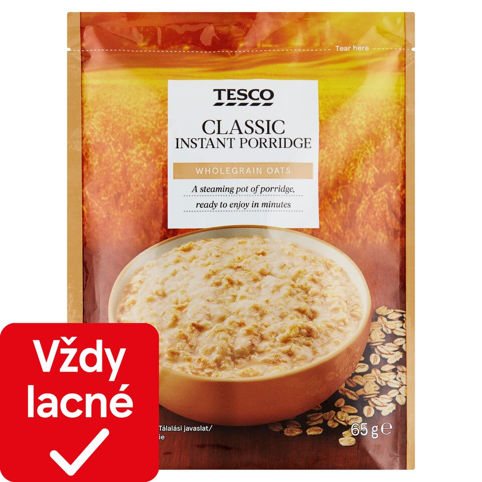 Tesco Instantná ovsená kaša 65 g