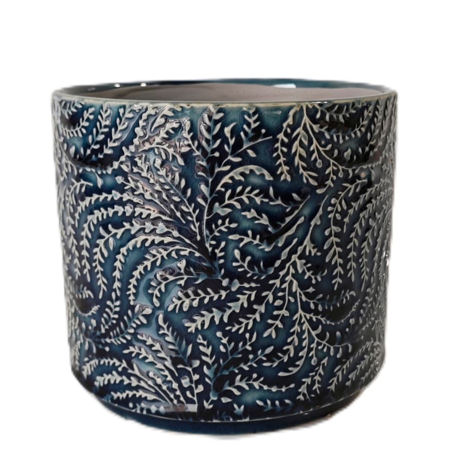 Bayswood Blue Ceramic Planter