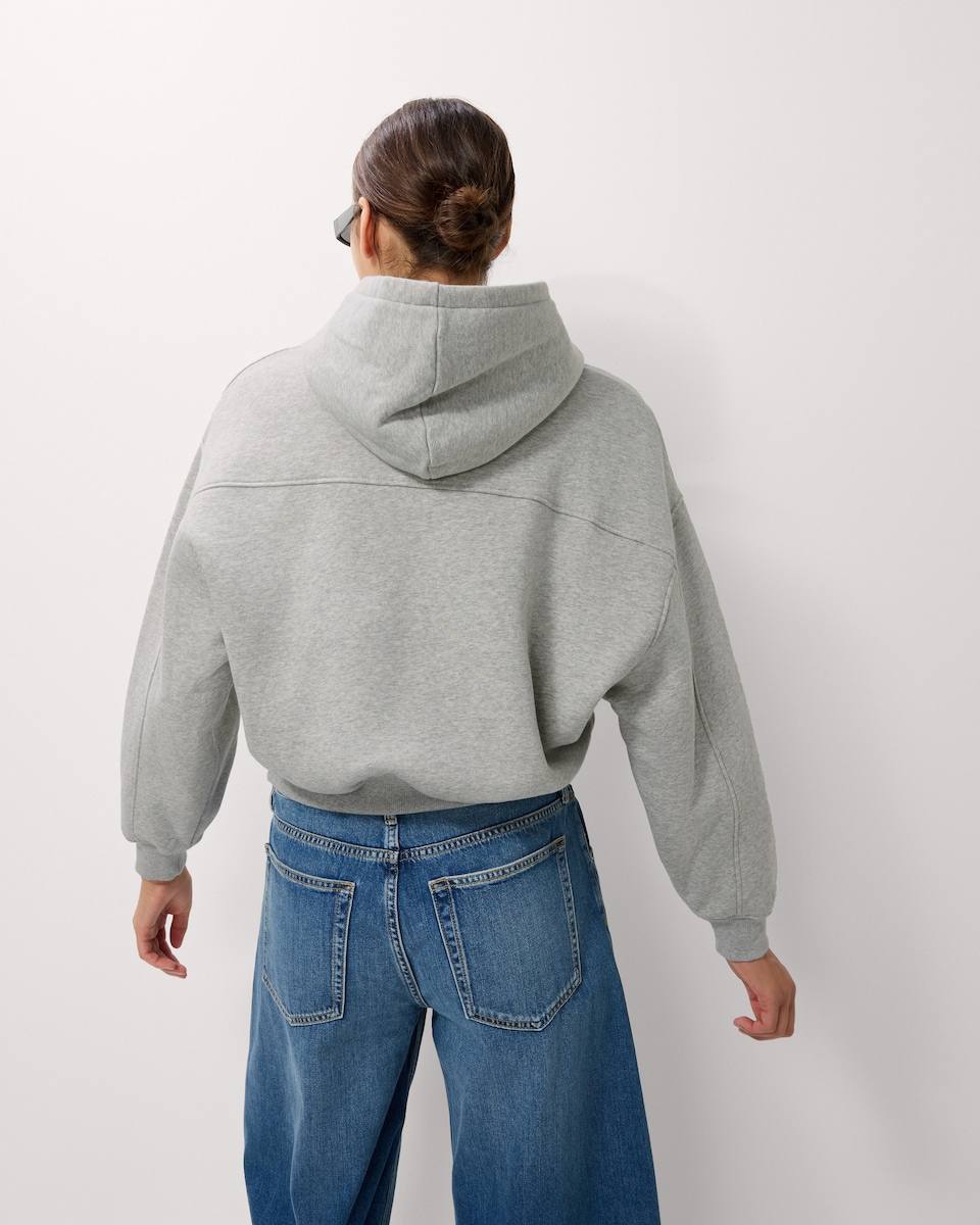 image 1 of F&F Cotton Rich Oversized Hoodie in Grey