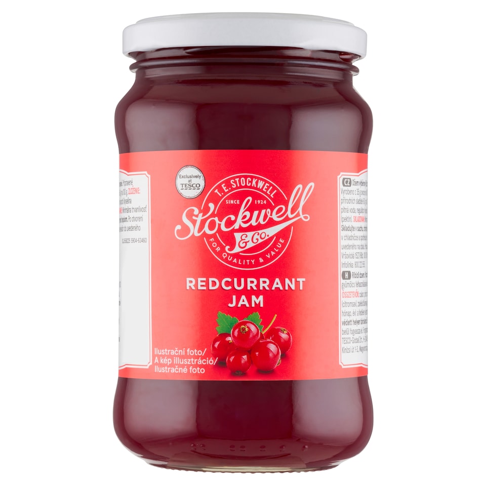 Stockwell & Co. Džem výběrový z červeného rybízu 450g