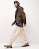 image 2 of The F&F Edit Checked Shower Resistant Hooded Jacket in Multi Brown
