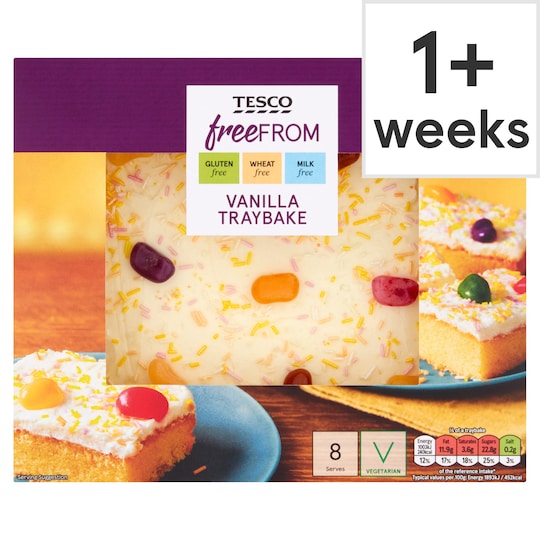 Tesco Free From Vanilla Tray Bake Tesco Groceries