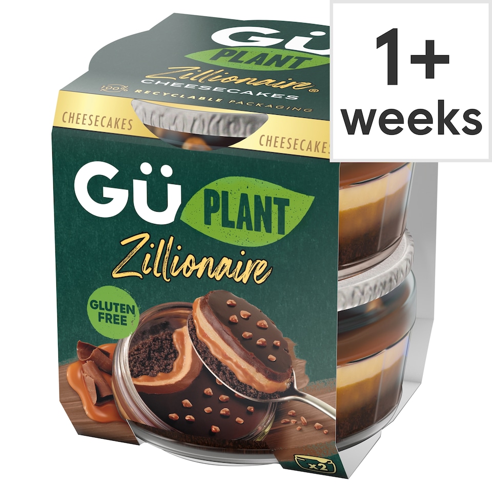 Gu Free From Zillionaires Cheesecake 2X91.5G