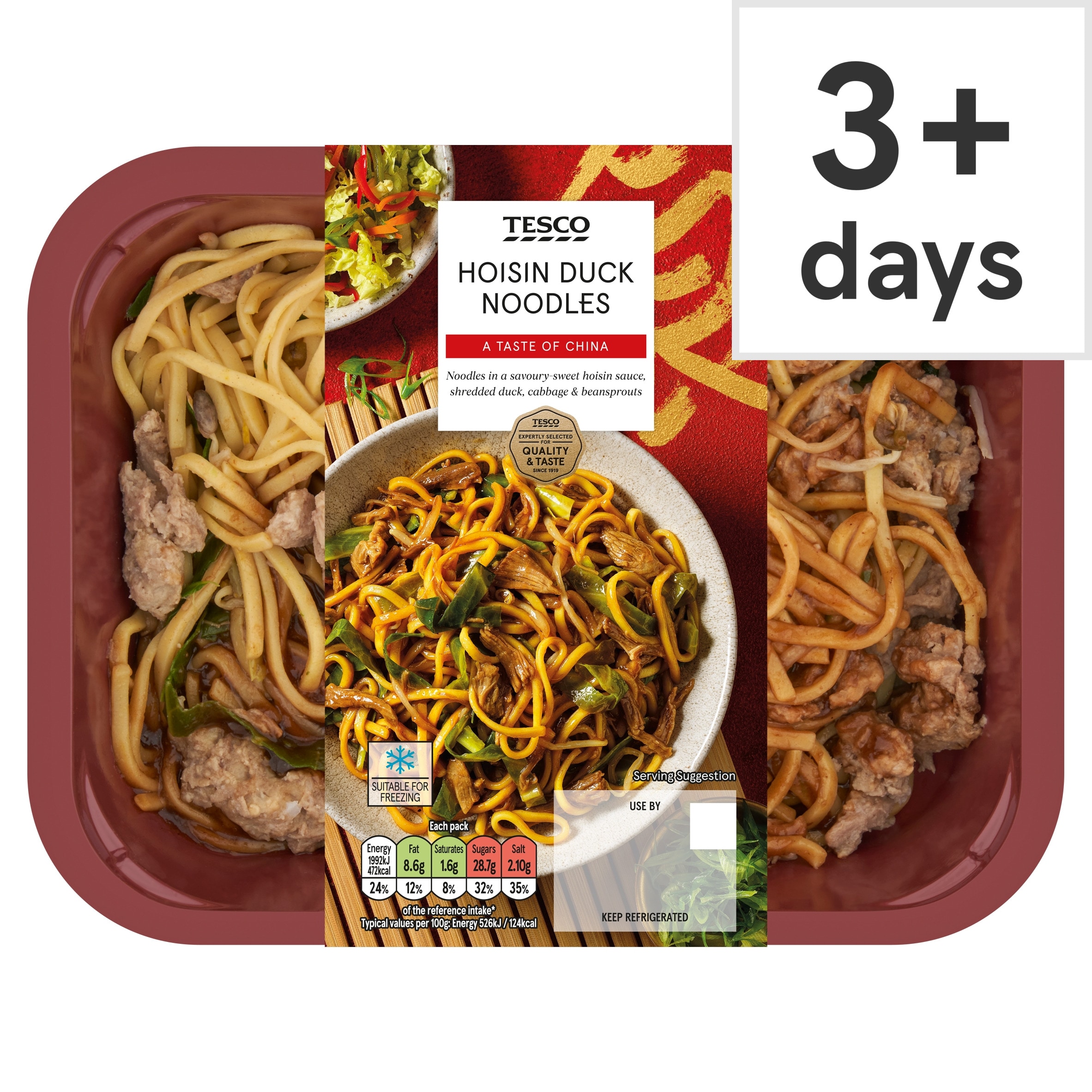 Tesco Hoisin Duck Noodles 400g