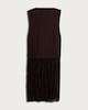image 4 of F&F Strapless Chiffon Hem Dress in Brown
