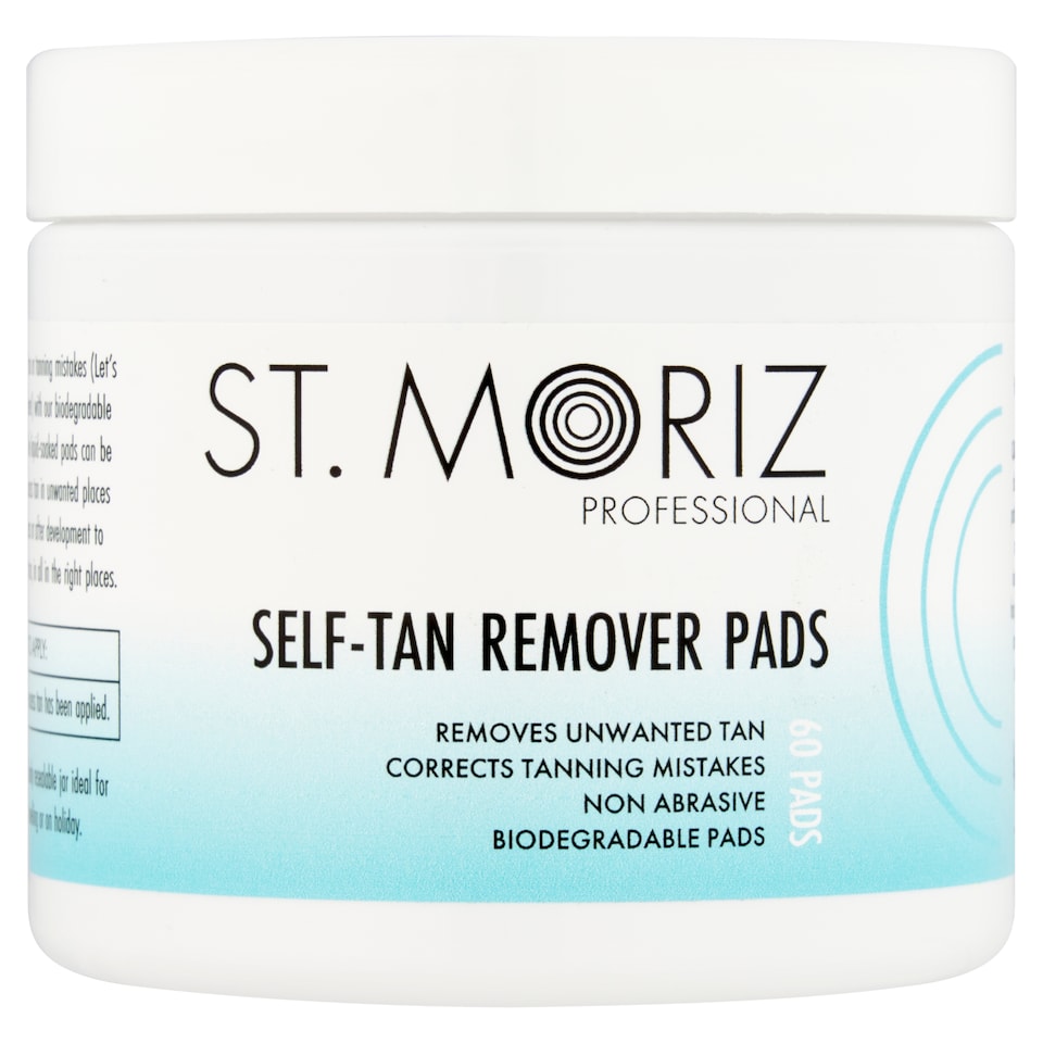 St Moriz Professional Self Tan Remover Pads 60