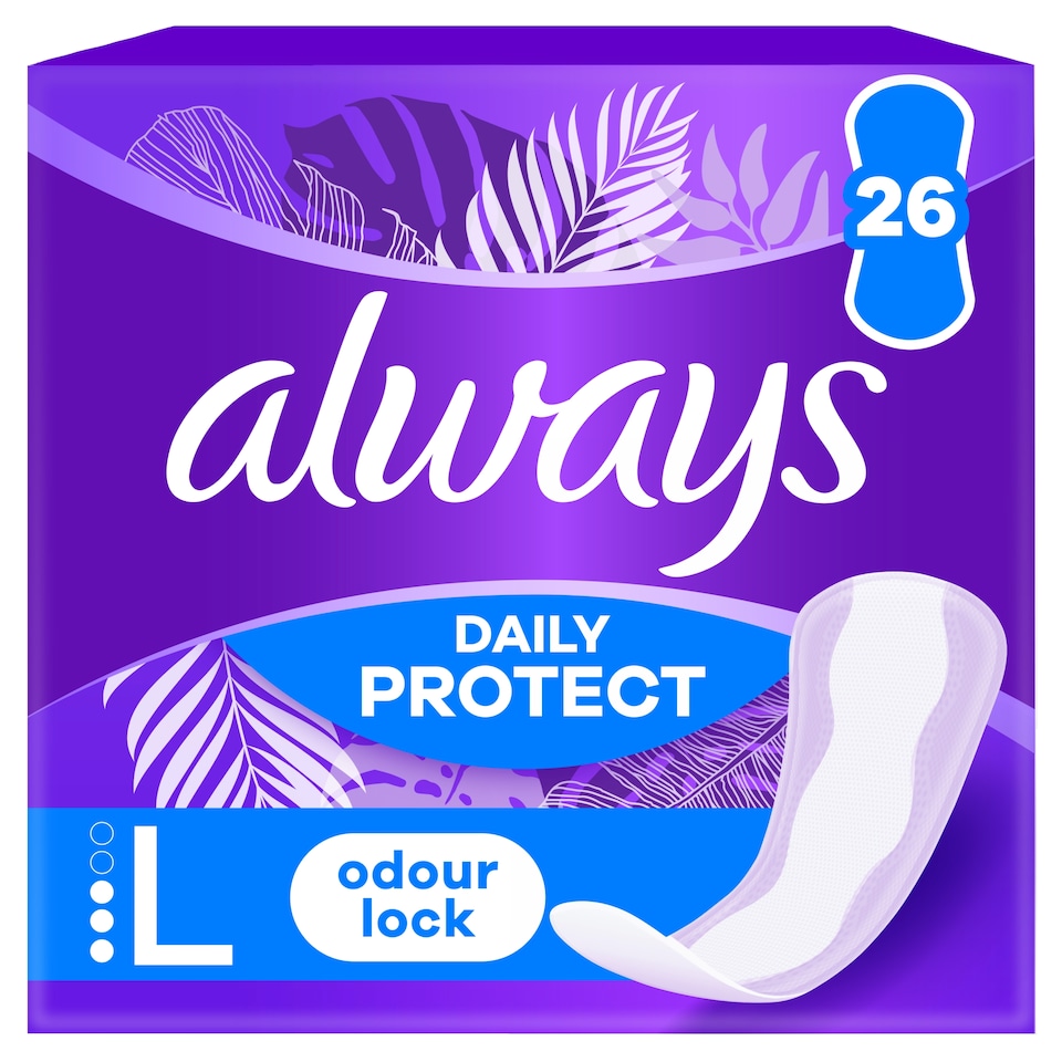 obrázok 1 z Always Daily Protect Long Uzamknutie zápachu Intímky 26 ks