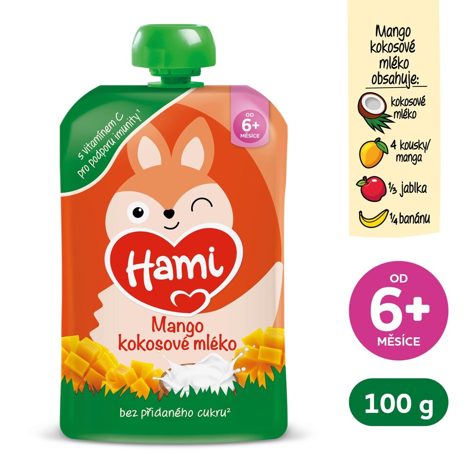 Obrázek 1 pro produkt HAMI kapsička Mango kokosové mléko 100g