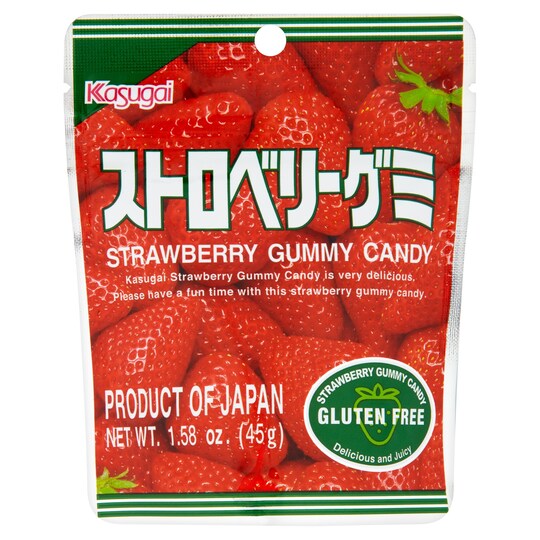 KASUGAI STRAWBERRY GUMMY CANDY 45G Tesco Groceries