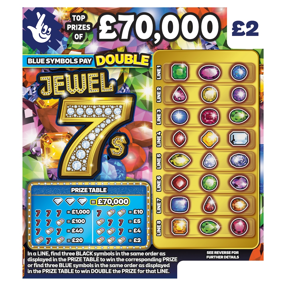 JEWEL 7s SCRATCHCARD