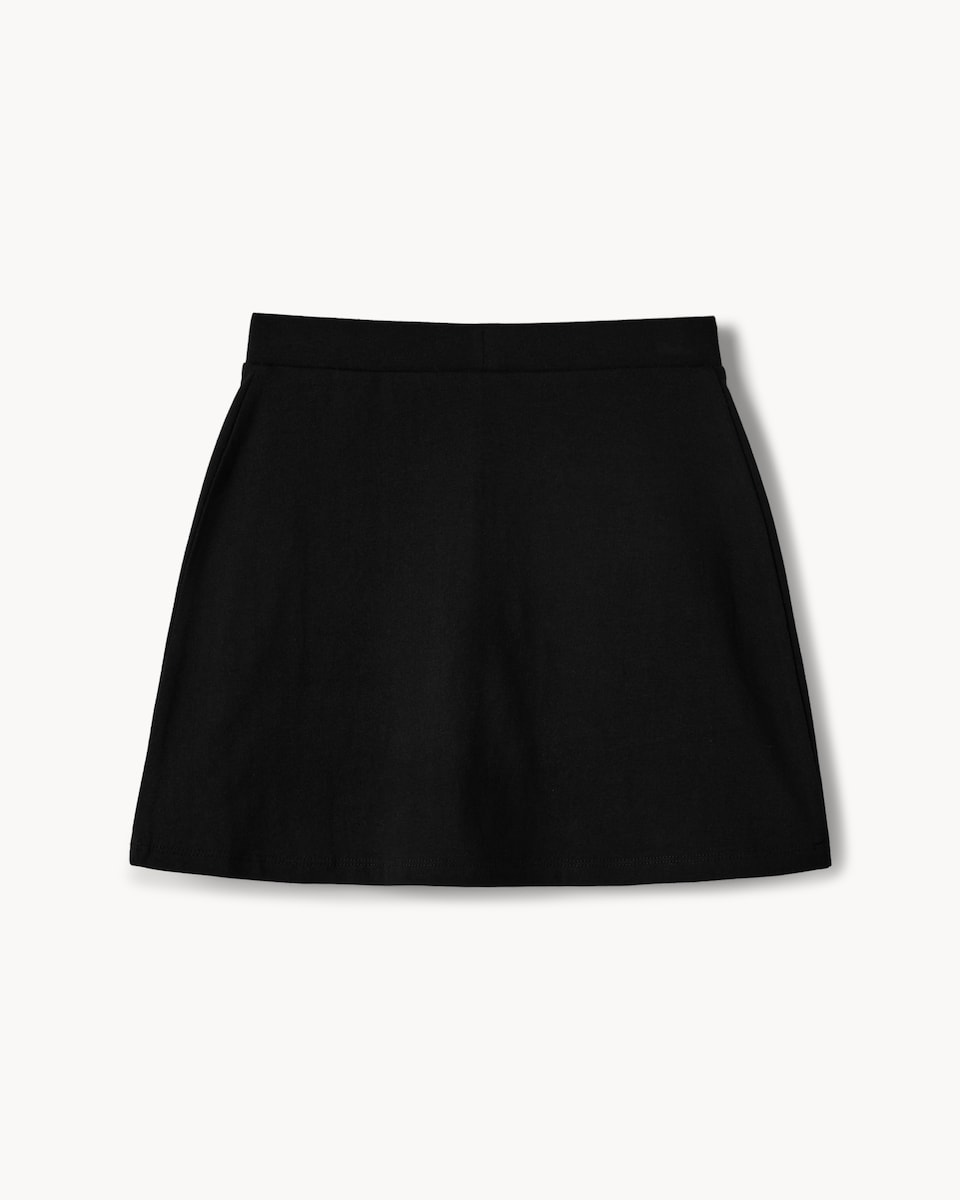 image 1 of F&F School Girls Cotton Rich PE Skort in Black