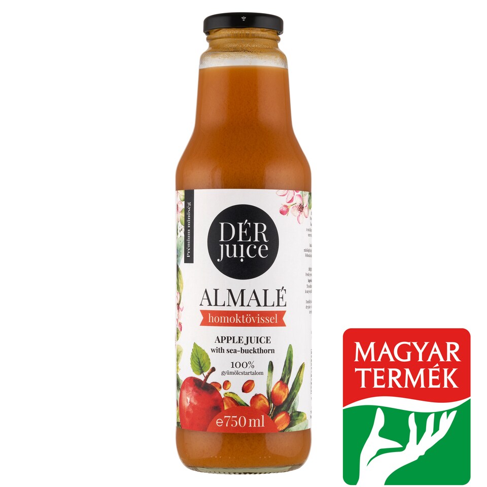 DÉR Juice 100% almalé homoktövissel 750 ml