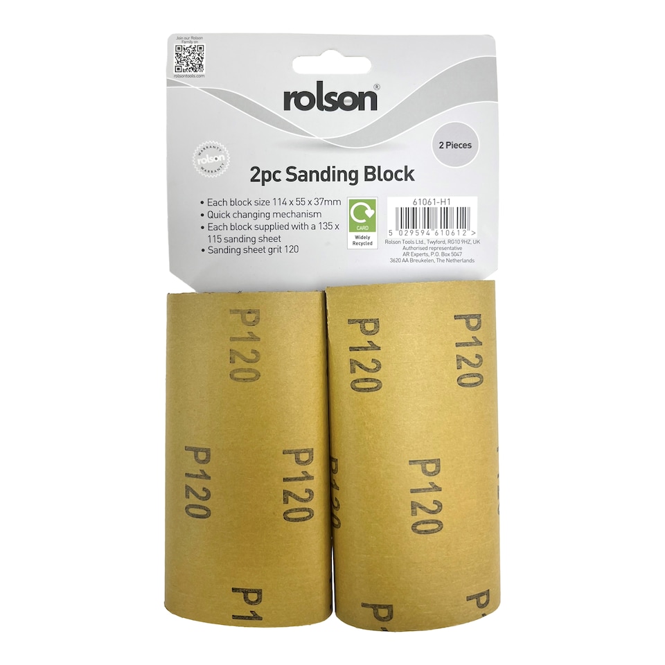 Rolson Sanding Block 2pc.