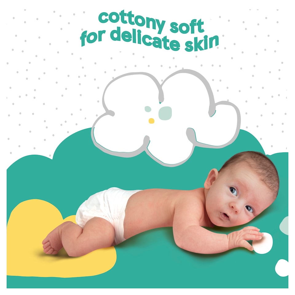 image 1 of Fred & Flo Newborn Nappy Size 1 50 Pack
