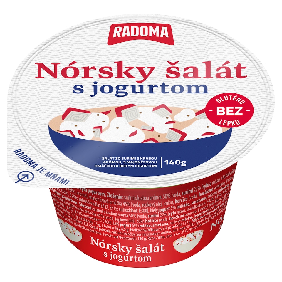 PRETO Radoma Nórsky šalát s jogurtom 140 g