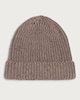 image 1 of F&F Chunky Ribbed Knit Speckled Beanie in Neutral