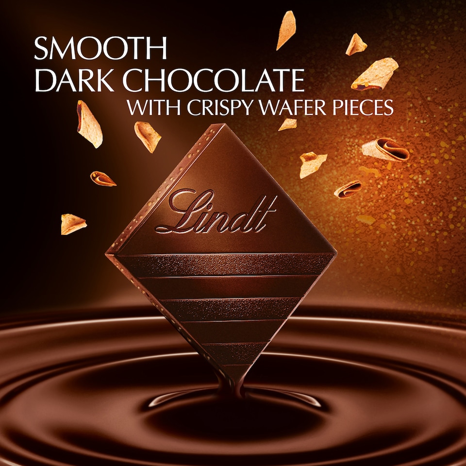image 1 of Lindt Excellence Dark Crispy Wafer 100g