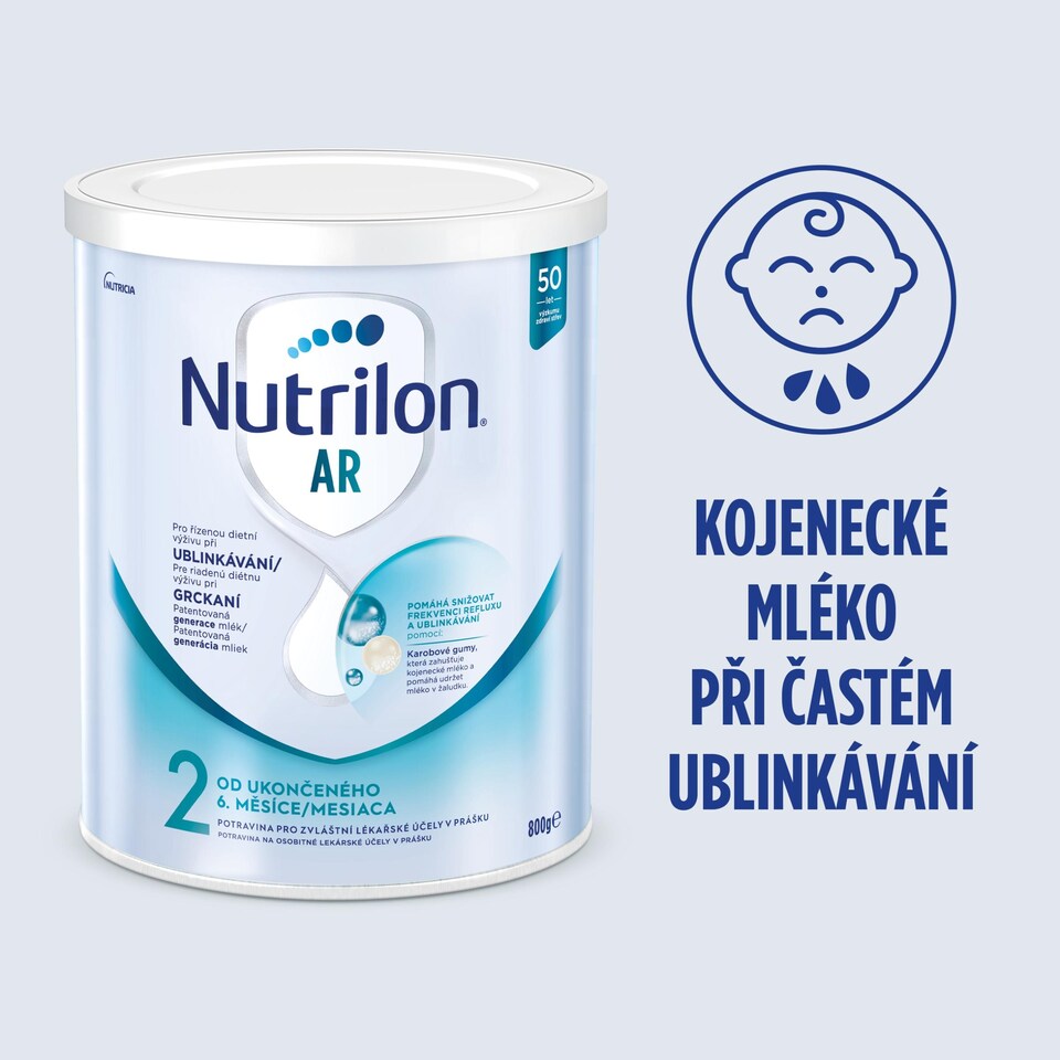Obrázek 1 pro produkt NUTRILON AR 2 speciální pokračovací kojenecké mléko 800g