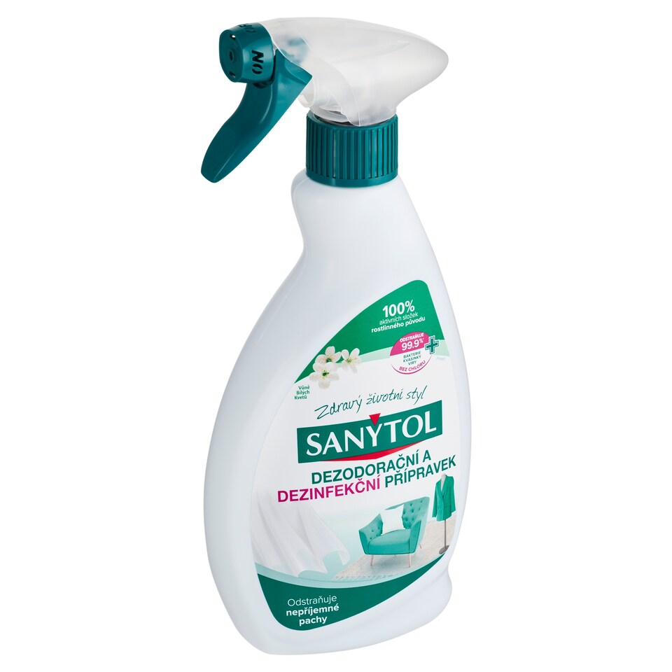 image 1 of Sanytol Deodorizer and Disinfectant White Flower Scent 500ml