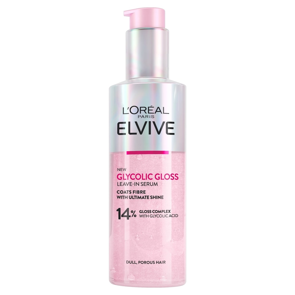 image 1 of L'Oreal Paris Elvive Glycolic Gloss Leave-In Serum 150ml