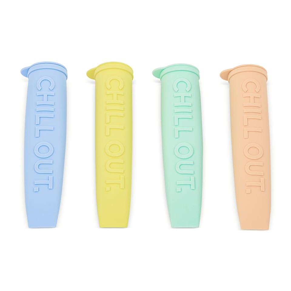 image 1 of Core Kitchen Pastel Squeezy Lolly Moulds Set of Four