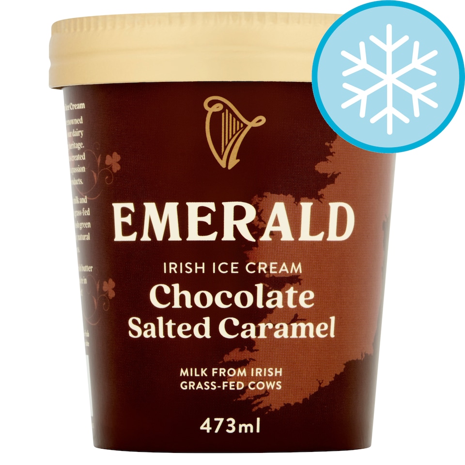 Emerald Chocolate Salted Caramel Irish Ice Cream 473ml