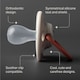 image 3 of TOMMEE TIPPEE ULTIMATE FIT ORTHODONTIC SILICONE 18-36M 2 SOOTHERS