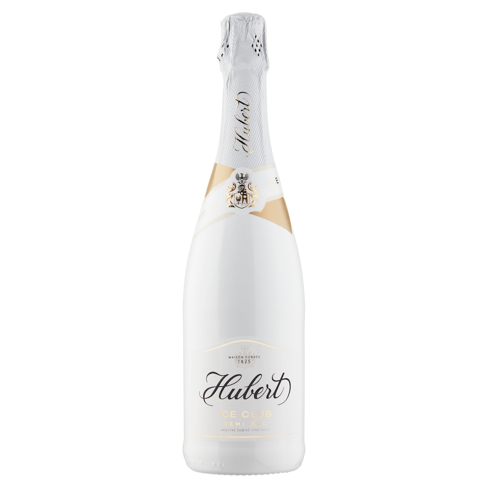 Hubert Ice Club Demi Sec akostné šumivé víno biele 0,75 l